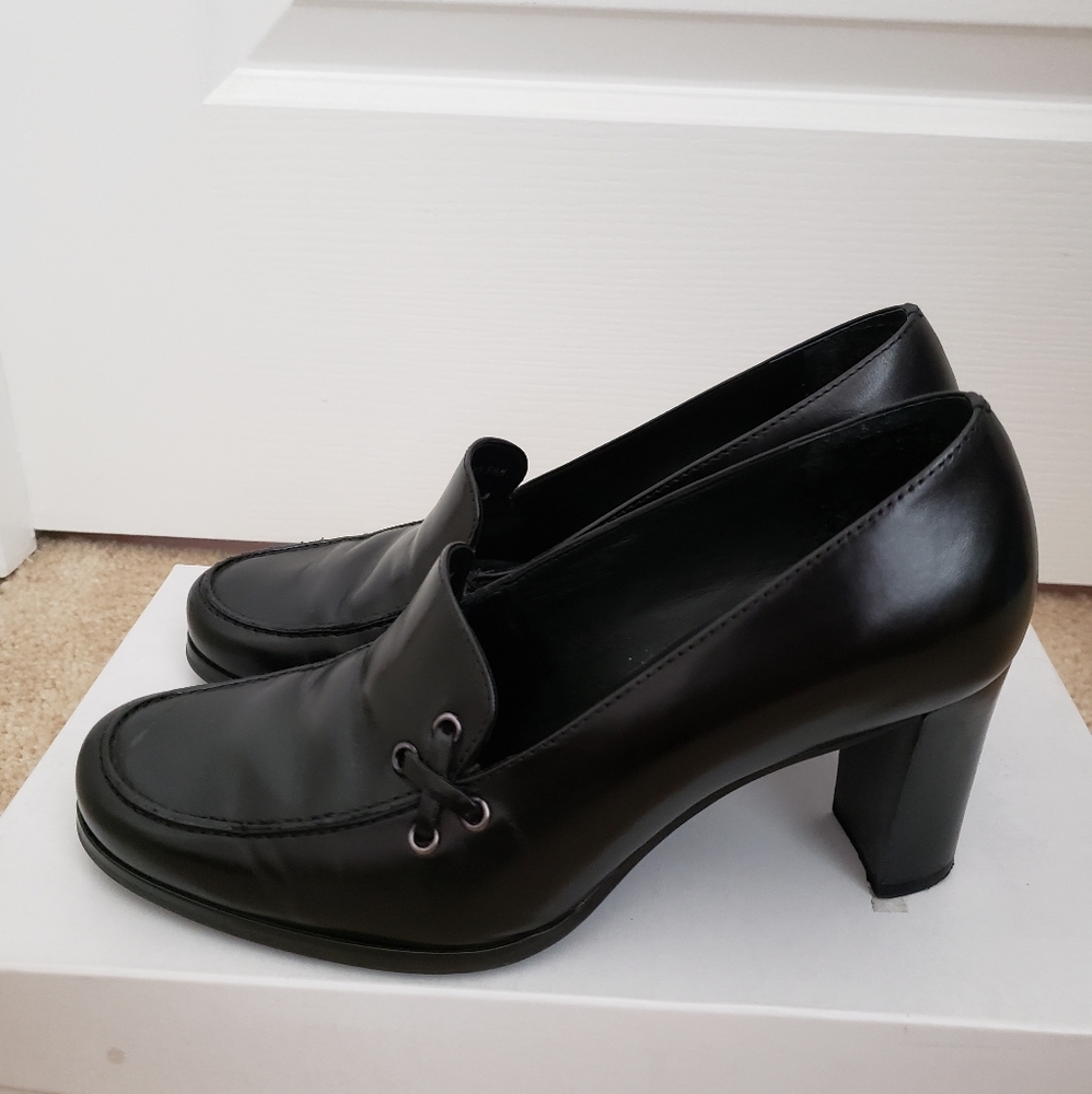 Franco Sarto Black Loafers (Size 5.5)